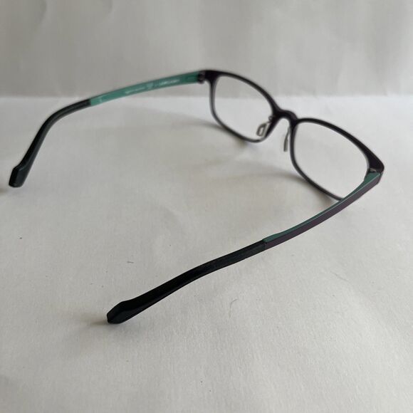 141 Eyeglasses Laurel Hurst Eggplant Aquafresh Frames Only Purple 51-18-140 - Picture 4 of 6